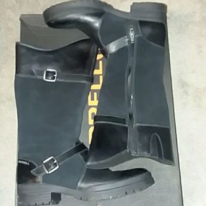 Merrell black suede and leather boots